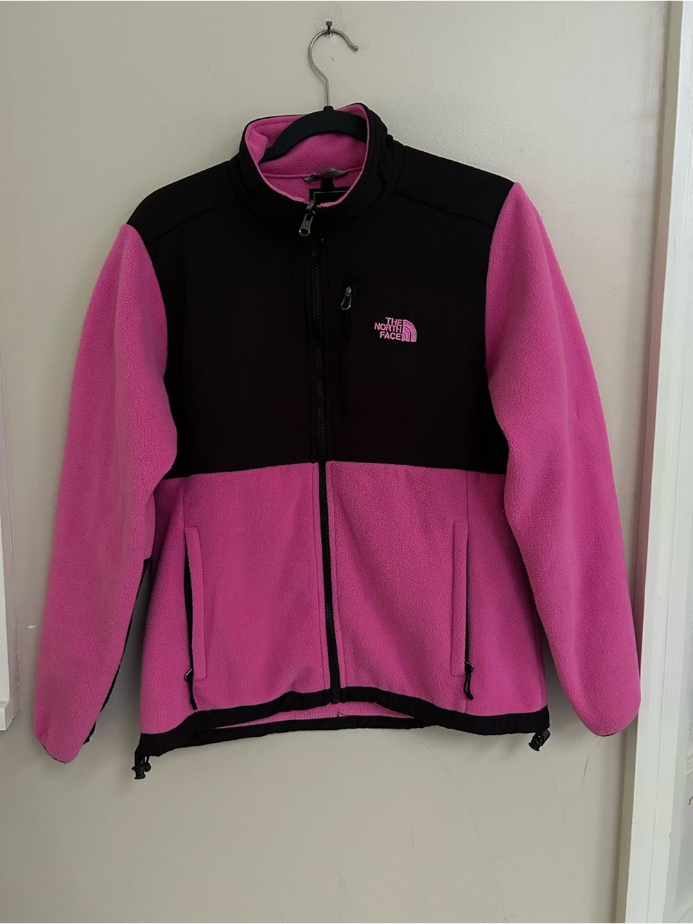 North face jacket | pink and black | M